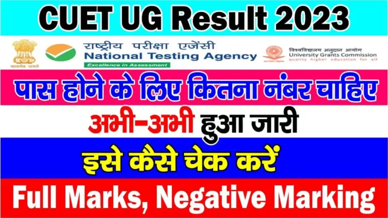 CUET UG Result 2023