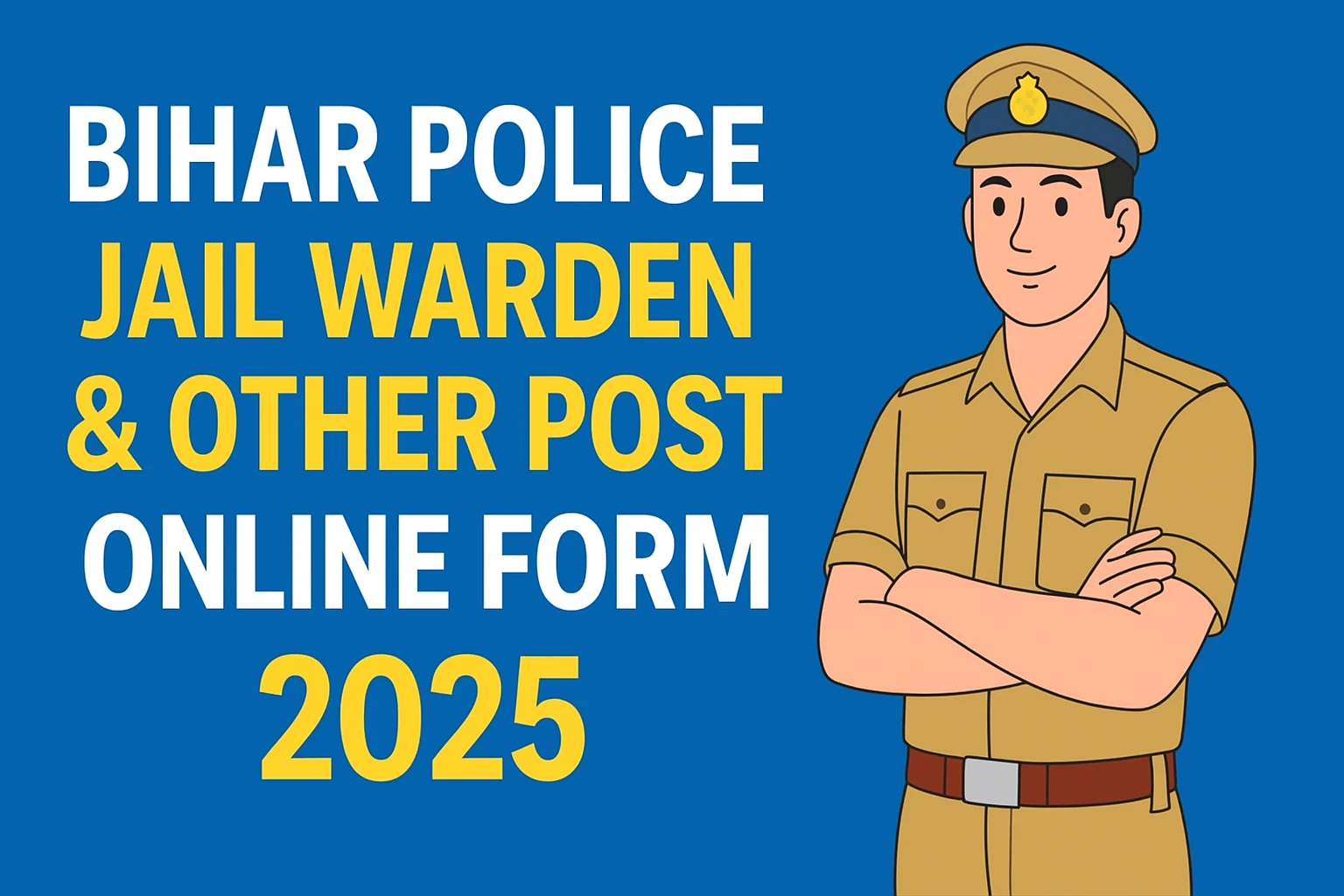 Bihar Police Jail Warden Constable Recruitment 2025